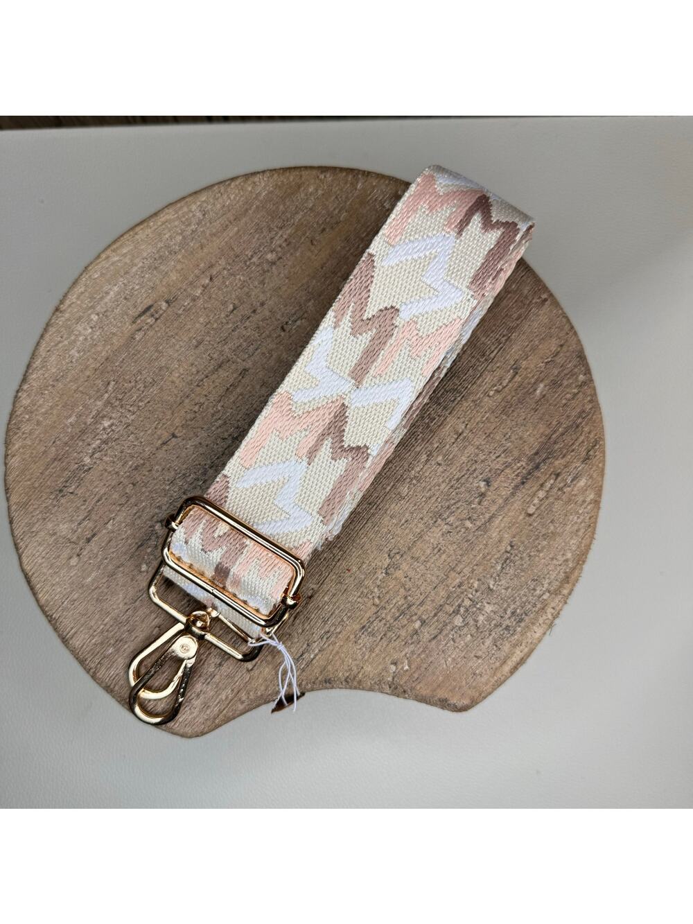 Pink White Purse Strap Crossbody Bag Guitar Strap NEW FAST SHIP